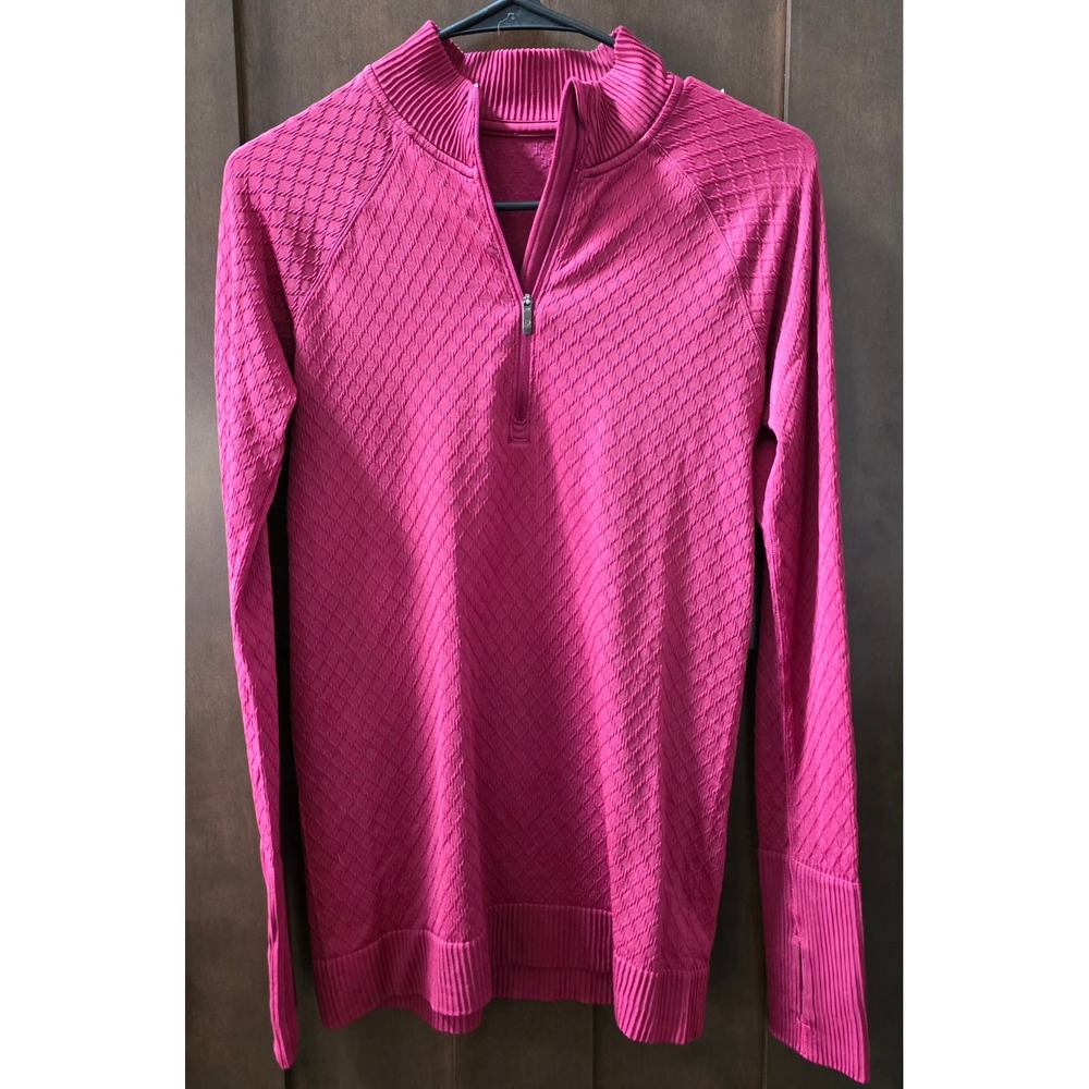 Lululemon Rest Less 1/2 Zip Pullover Star Ruby - no tag Approx Sz 6